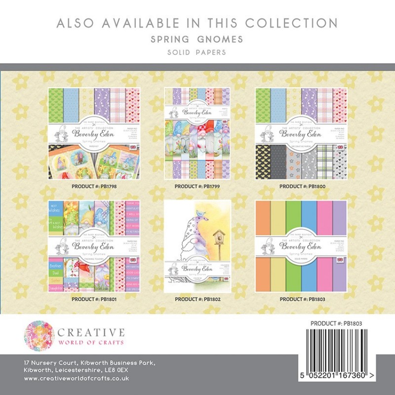 The Paper Boutique Spring Gnomes Colour Me Toppers