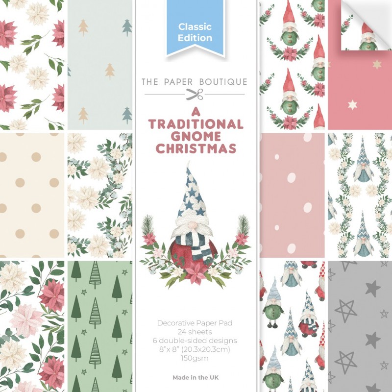 The Paper Boutique A Traditional Gnome Christmas 8x8 Decorative Paper Pad