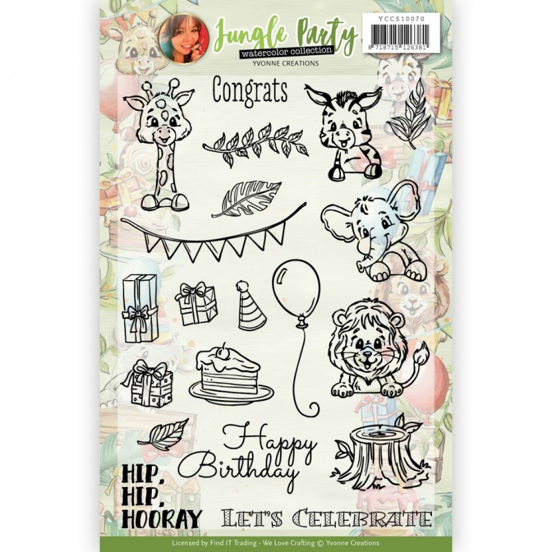 Clear Stamps - Yvonne Creations - Jungle Party