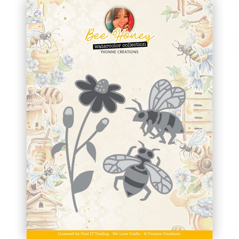 Dies - Yvonne Creations - Bee Honey - Bees