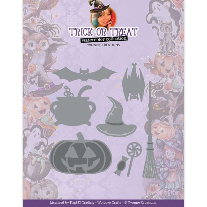 Dies - Yvonne Creations - Trick or Treat - Happy Halloween