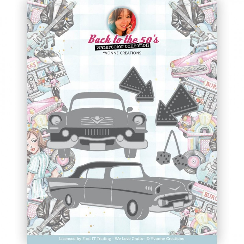 Dies - Yvonne Creations Back to the fifties - Fifties Cars