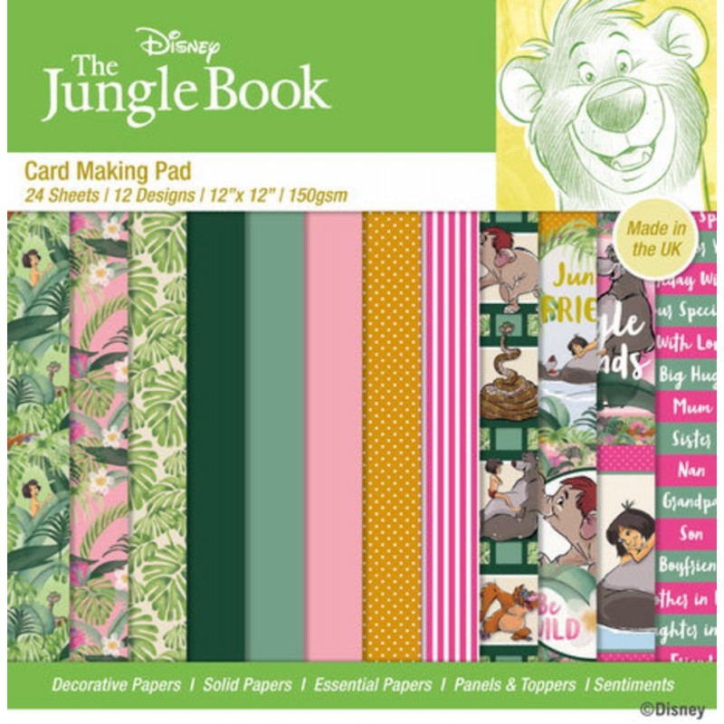 The Jungle Book - Card Making 12x12 Pad