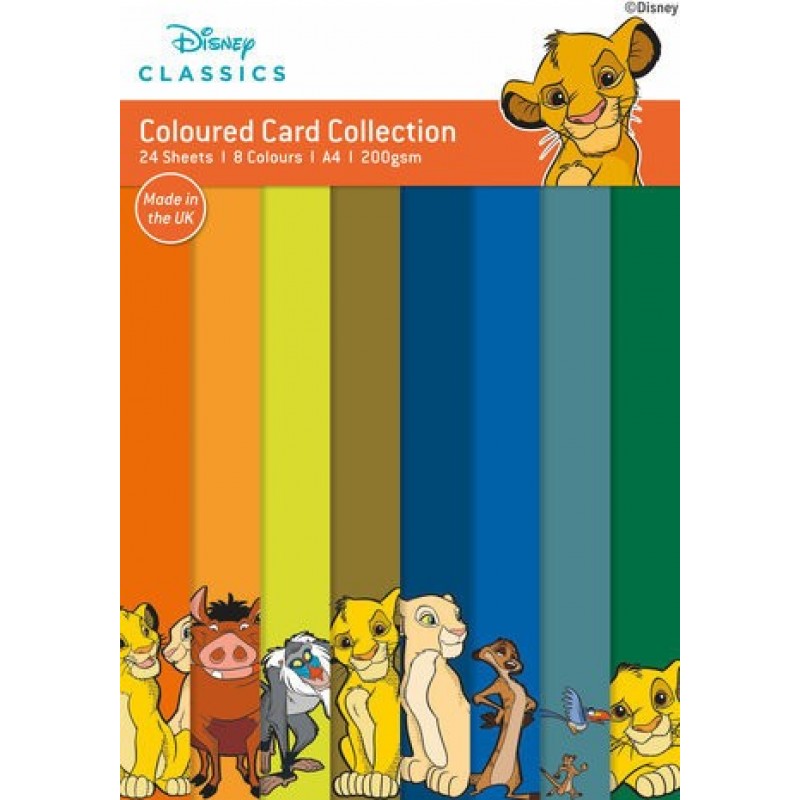 The Lion King - Coloured Card A4 Pack