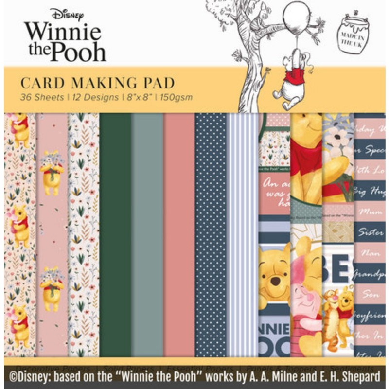 The Winnie the Pooh - Card Making 8x8 Pad