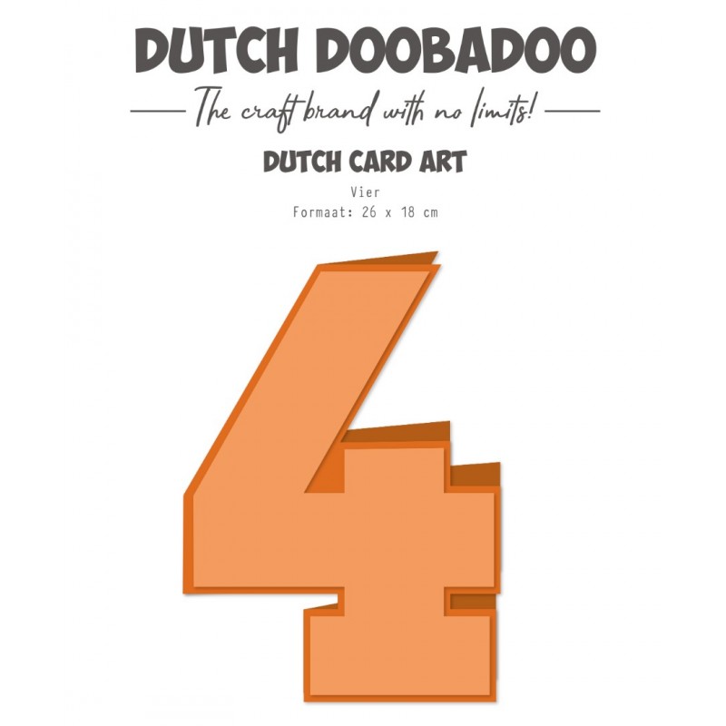 Stencil - DDBD Card Art - Vier A4