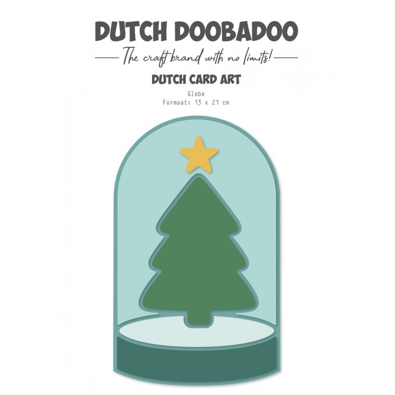 Stencil - DDBD - Hallo Winter - Card Art - Globe A5