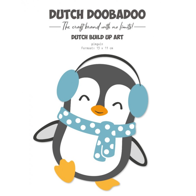 Stencil - DDBD - Hallo Winter - Build up Pinguin A5