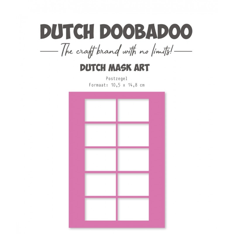 Stencil - DDBD - Dutch mask art - Postzegel