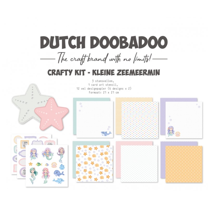 DDBD Craftykit Kleine zeemeermin 21x21