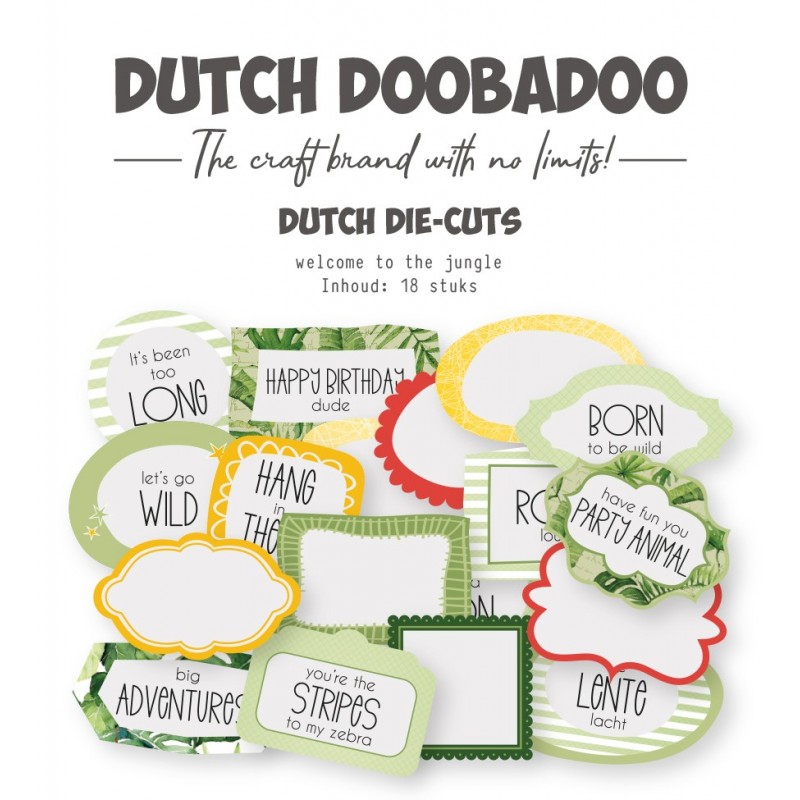 Die-cuts - DDBD - Welcome to the jungle 18 pcs