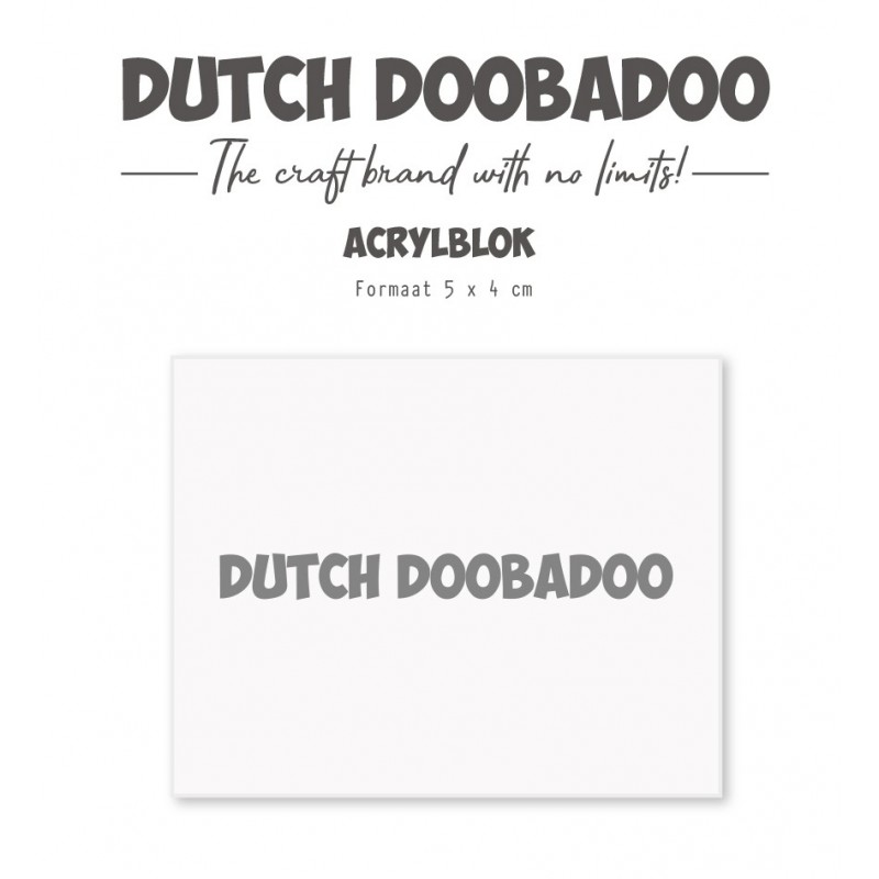 Acrylic Stamp Block - DDBD - 40 x 50 mm