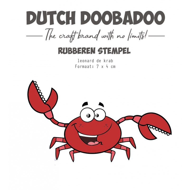 DDBD Rubber stempel Leonard de Krab