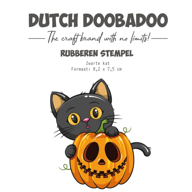 Rubber Stamp - DDBD - Hallo Herfst - Zwarte kat