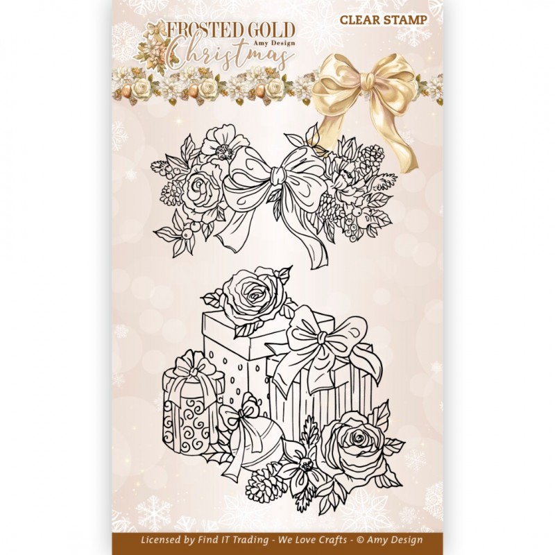 Clear Stamps - Amy Design - Frosted Gold Christmas - Presents