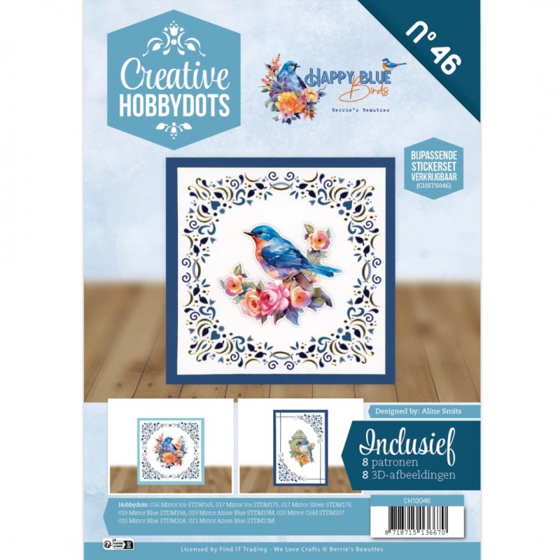 Creative Hobbydots 46 - Berrie's Beauties - Happy Blue Birds