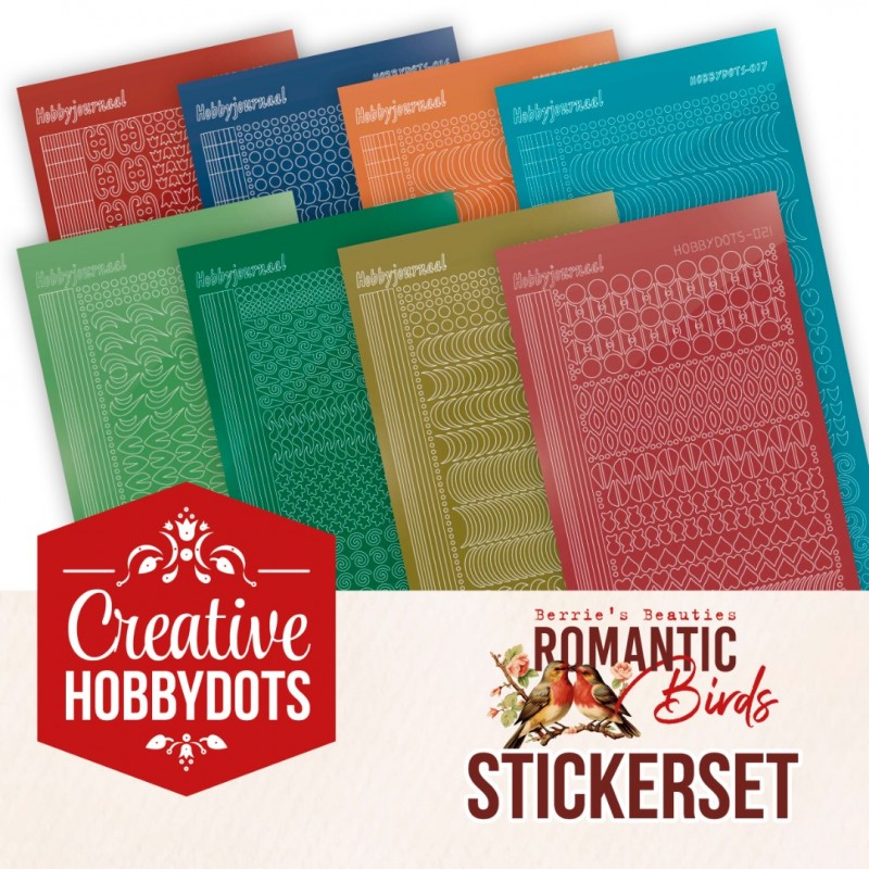 Stickerset Creative Hobbydots 49 - Romantic Birds