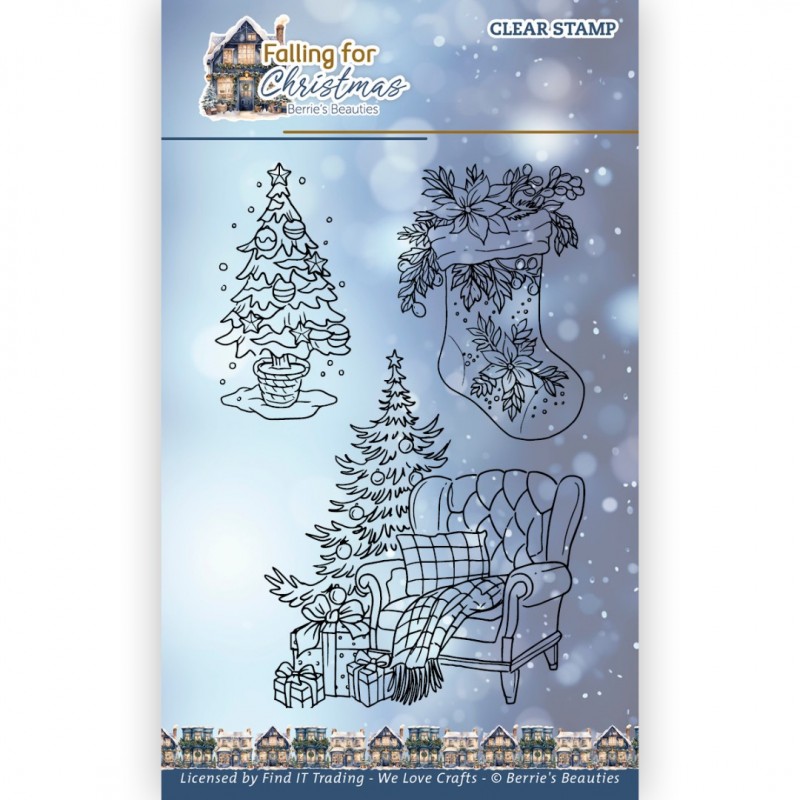 Clear Stamps - Berries Beauties - Falling for Christmas - Chair