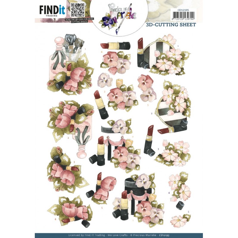 3D Cutting Sheets - Precious Marieke - Lipstick