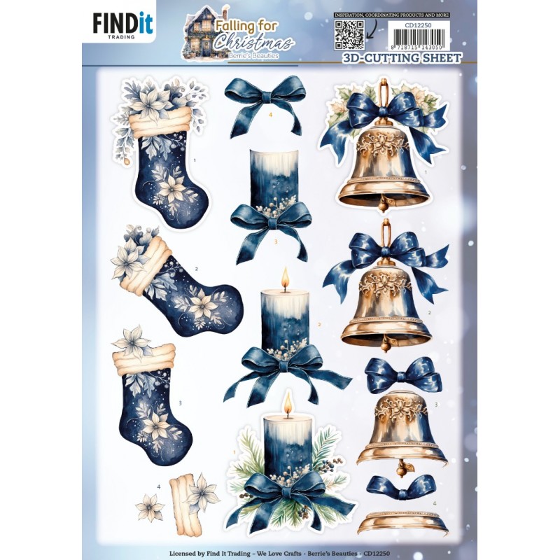 3D Cutting Sheets - Berries Beauties - Falling for Christmas - Candles