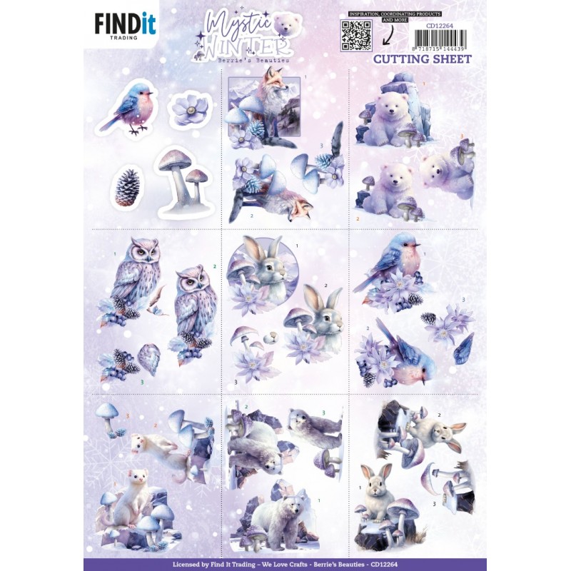 Cutting Sheets - Berries Beauties - Mystic Winter - Mini