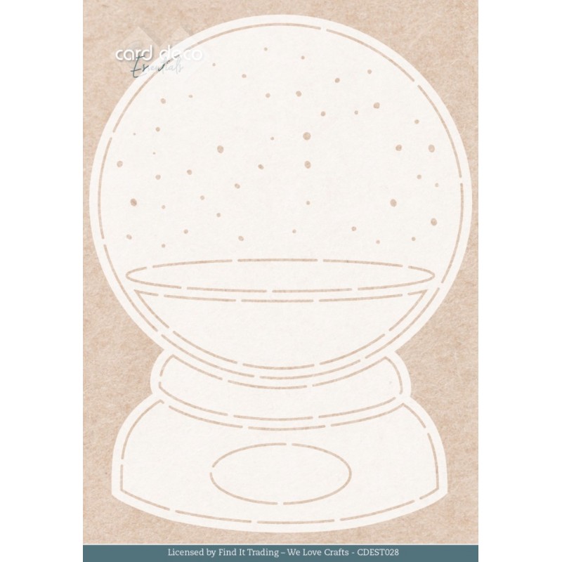 Stencil - Card Deco Essentials - Enchanting Globe - A5