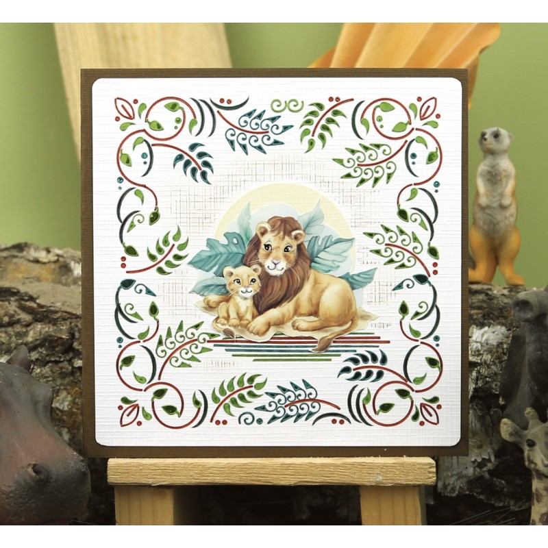 3D Push Out - Yvonne Creations - Young and Wild - Tiger