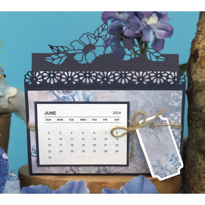 Dies - Yvonne Creations - Blooming Blue - Blooming Borders
