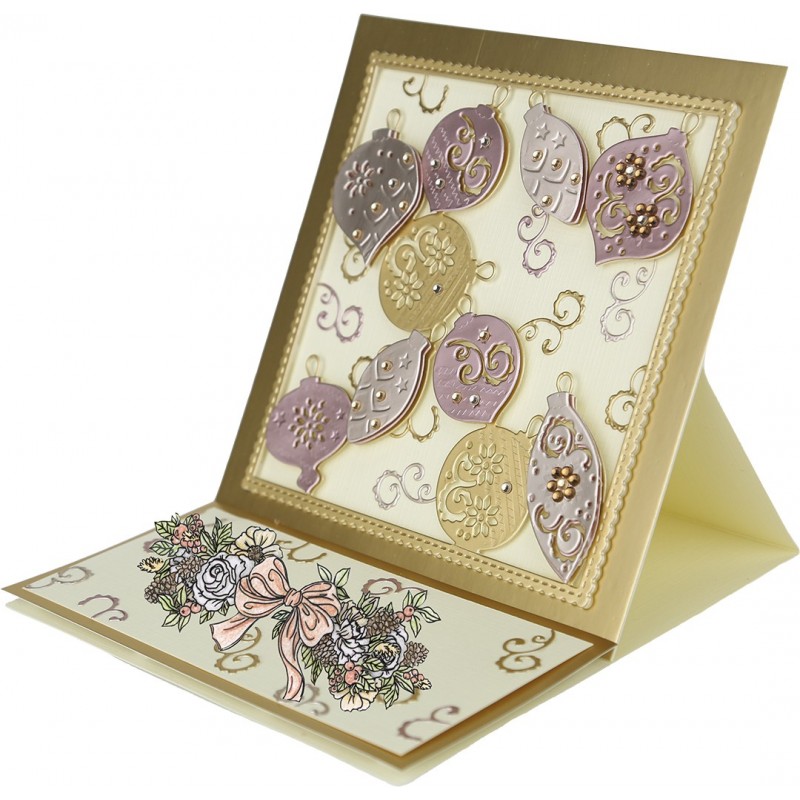 Dies - Amy Design - Frosted Gold Christmas - Frosted Gold Baubles