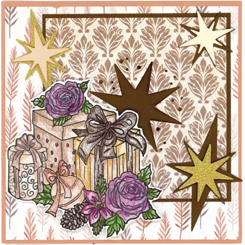 Clear Stamps - Amy Design - Frosted Gold Christmas - Presents