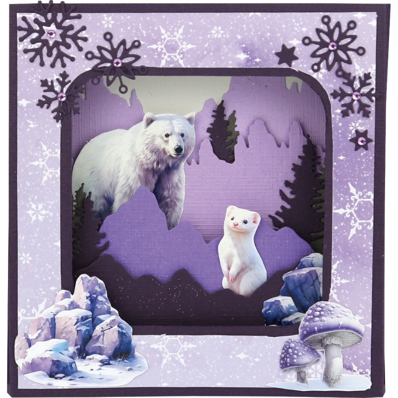 3D Cutting Sheets - Berries Beauties - Mystic Winter - Mystic Polar Bears