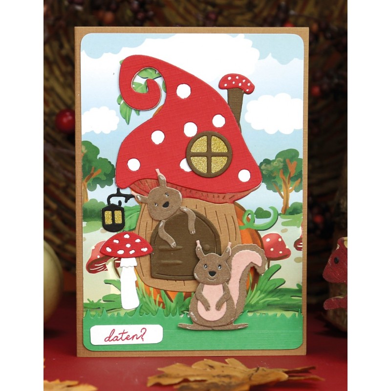 Designed by Anna - Mix and Match Cutting Dies - Scarlett Squirrel