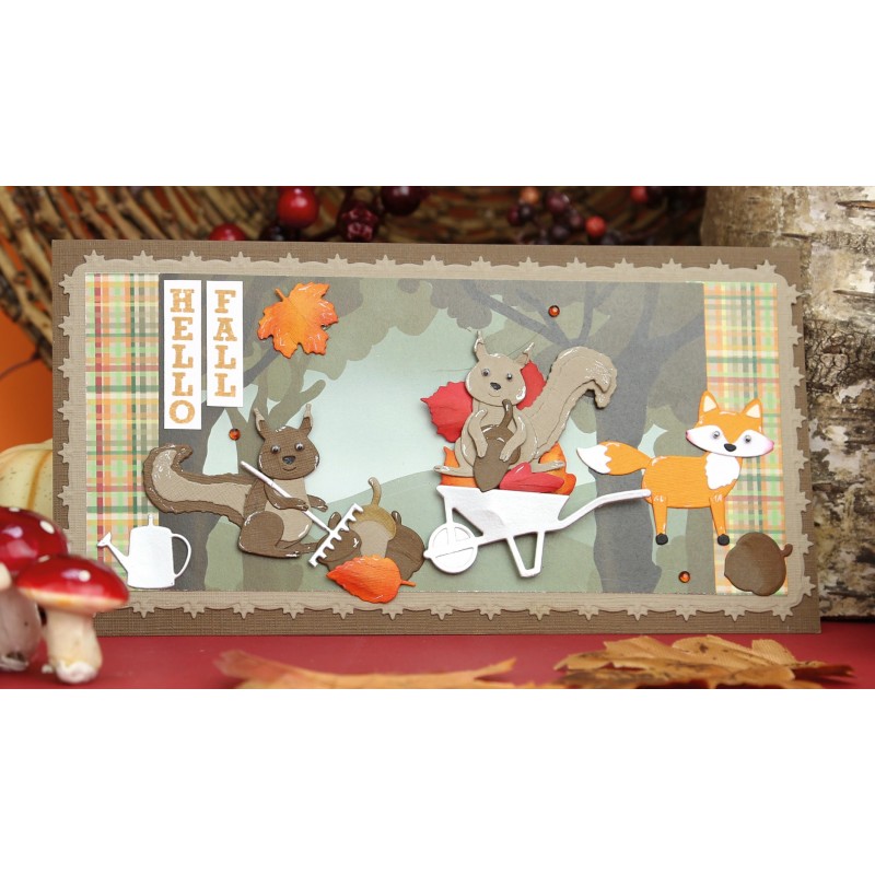 Designed by Anna - Mix and Match Cutting Dies - Scarlett Squirrel