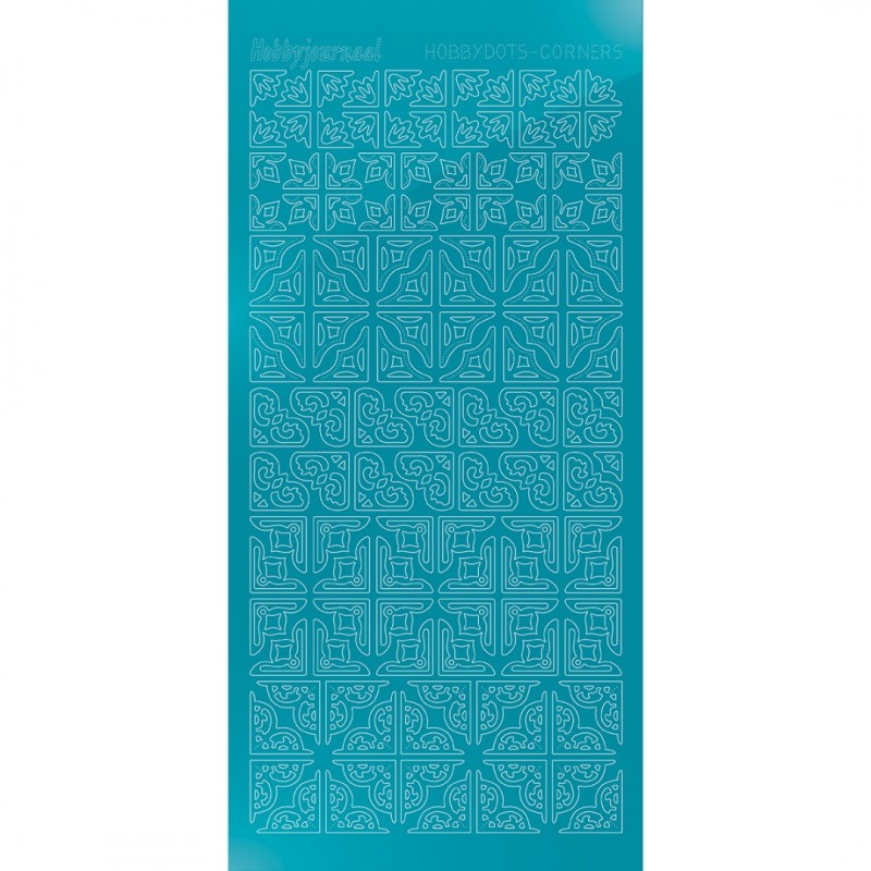 Hobbydots Corners - Mirror Azure Blue