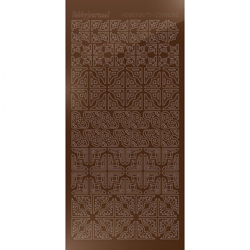 Hobbydots Corners - Mirror Brown