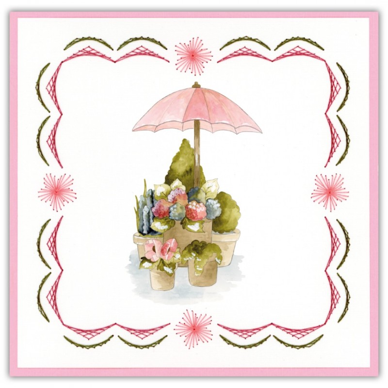Stitch and Do 232 - Precious Marieke - Flowers in Pot