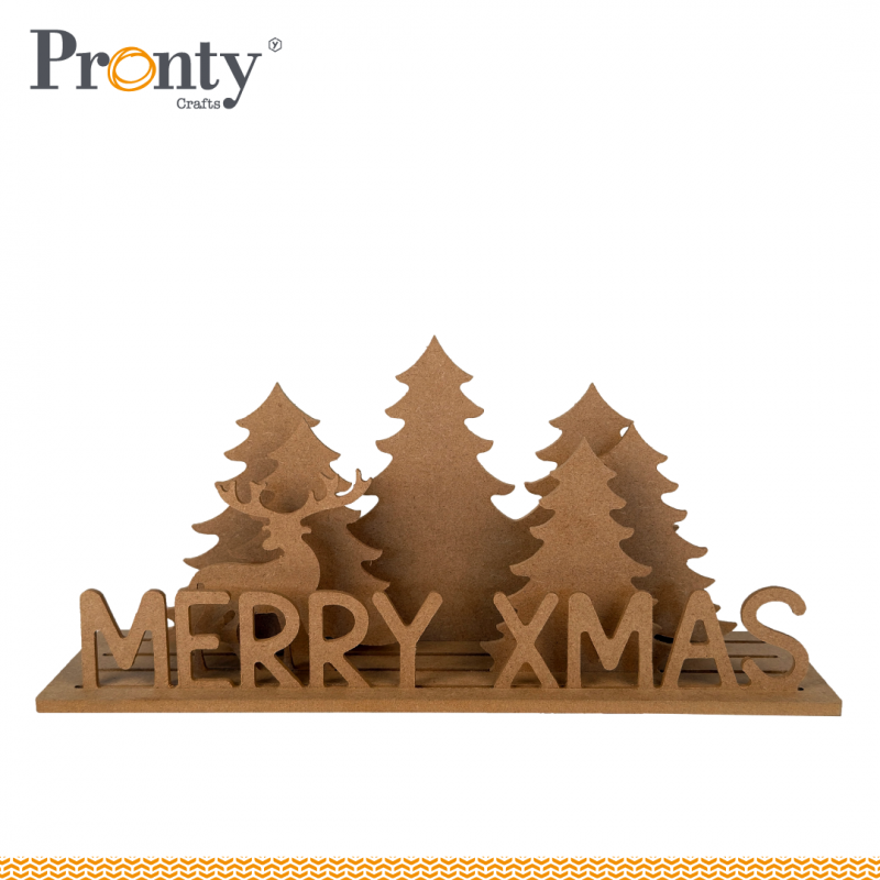 MDF Scene - Pronty Crafts - Merry XMAS