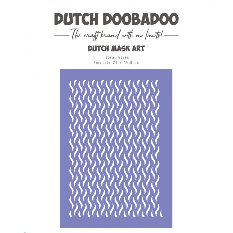 Dutch Mask Art - DDBD - Floral Waves A5