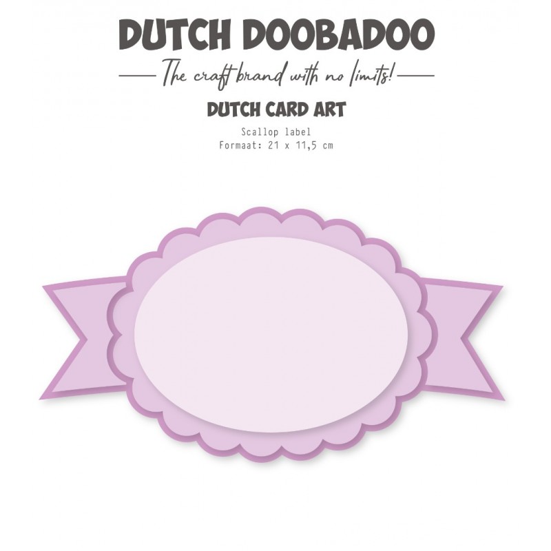 Card Art - DDBD - Scallop label - A5