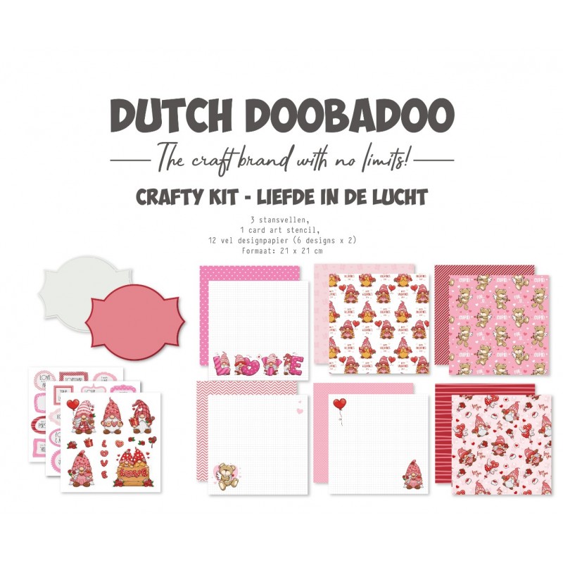 Craftykit - DDBD - Love in the air 21x21cm