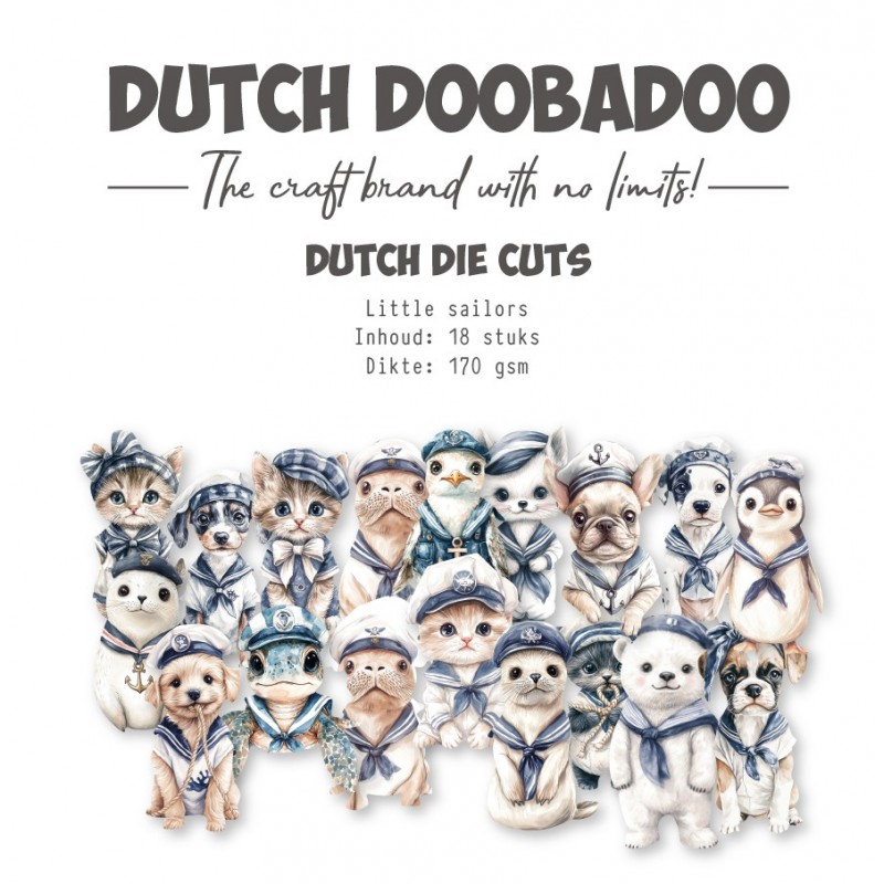 Collage Die-cuts - DDBD - Little Sailor - Waves of the Sea