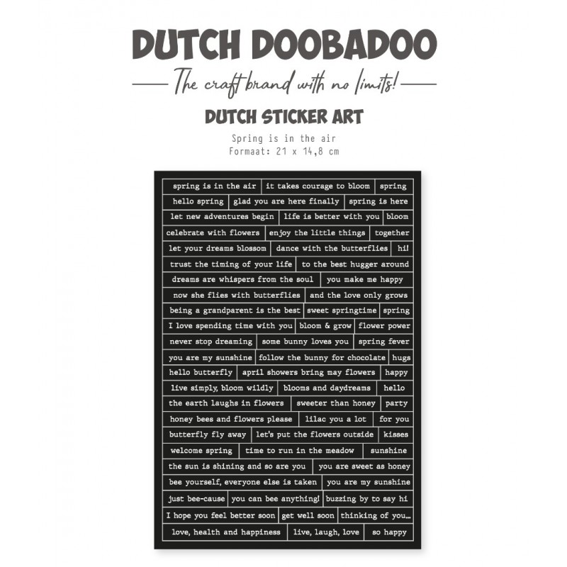 Dutch Sticker - DDBD - Happy spring 2 - A5