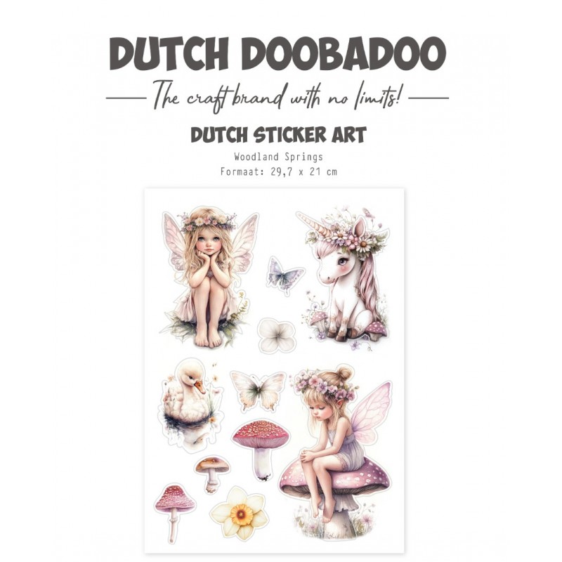 Dutch Sticker art - DDBD - Woodland Springs - A4