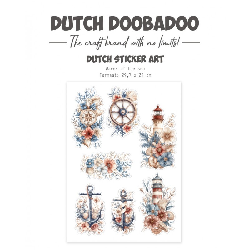 Transparante stickers - DDBD - Waves of the Sea