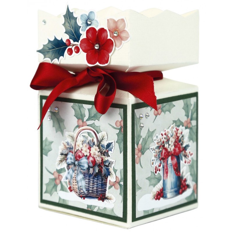 3D Pushout Sheet - Berries Beauties - Frosted Florals - Tin