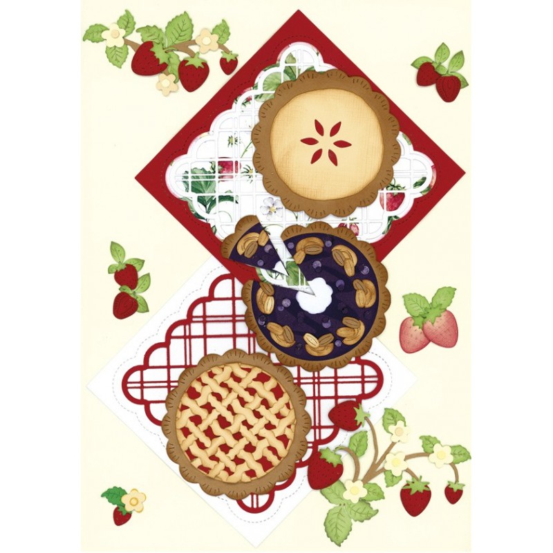 Dies - Berries Beauties - Sweet Strawberries - Strawberry Pie