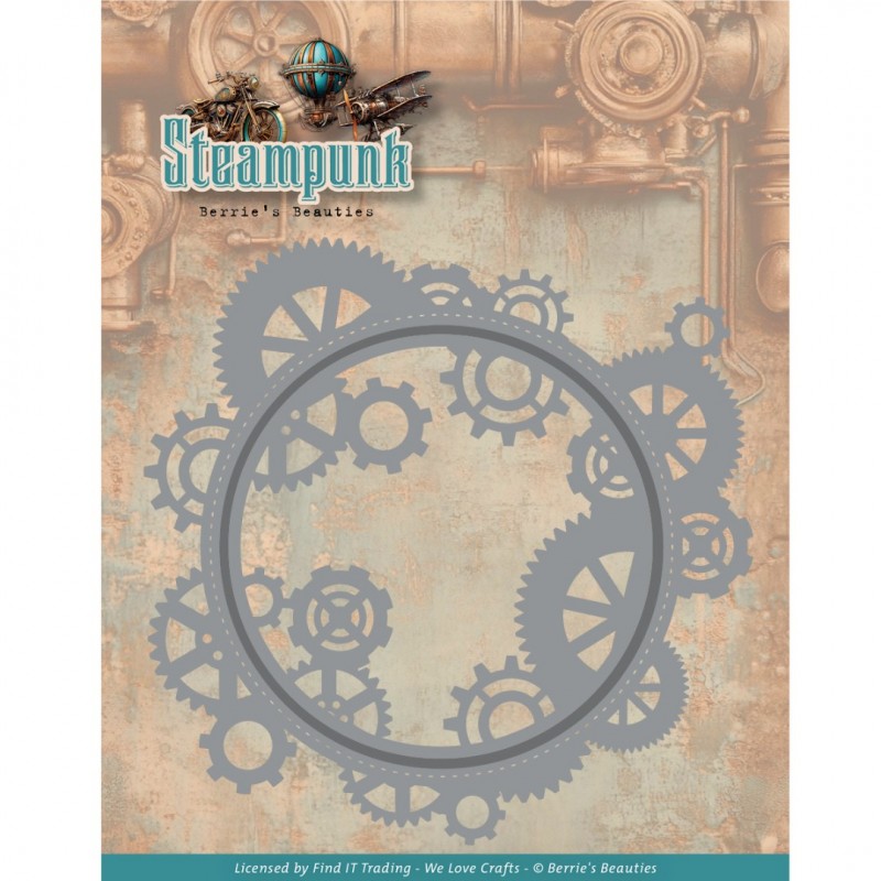 Dies - Berries Beauties - Steampunk - Steampunk Gears Frame Dies - Berries Beauties - Steampunk - Steampunk Gears Frame