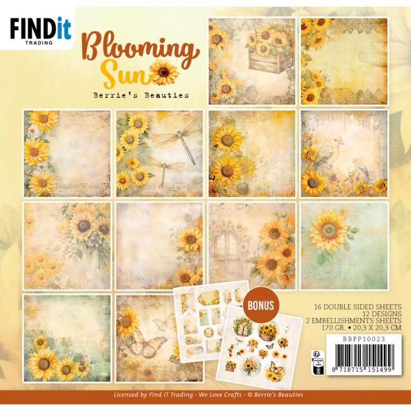 Paperpack - Berries Beauties - Blooming sun 20 x 20 cm