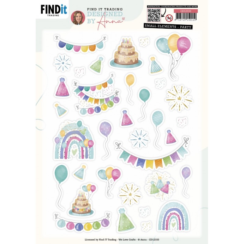 Cutting Sheets - Designed by Anna - Party - Small Elements