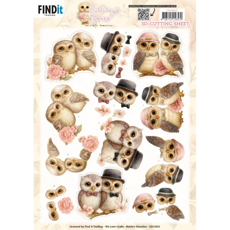 3D Cutting Sheet - Berries Beauties - Owlways Yours - Devotion 3D Cutting Sheet - Berries Beauties - Owlways Yours - Devotion